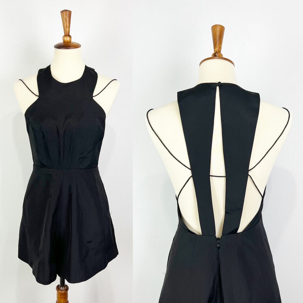 Keepsake the Label black strappy romper playsuit with pockets Size US 4 AUS S